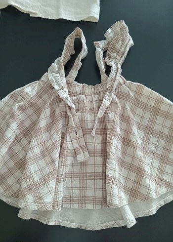 kitikate Kız Çocuk Pamuklu keten Uzun Kollu Elbise - Görsel 5