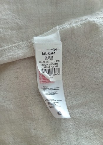 kitikate Kız Çocuk Pamuklu keten Uzun Kollu Elbise - Görsel 8