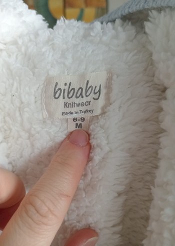 mavi Örgü ici yünlü Bebek Tulumu - Görsel 7