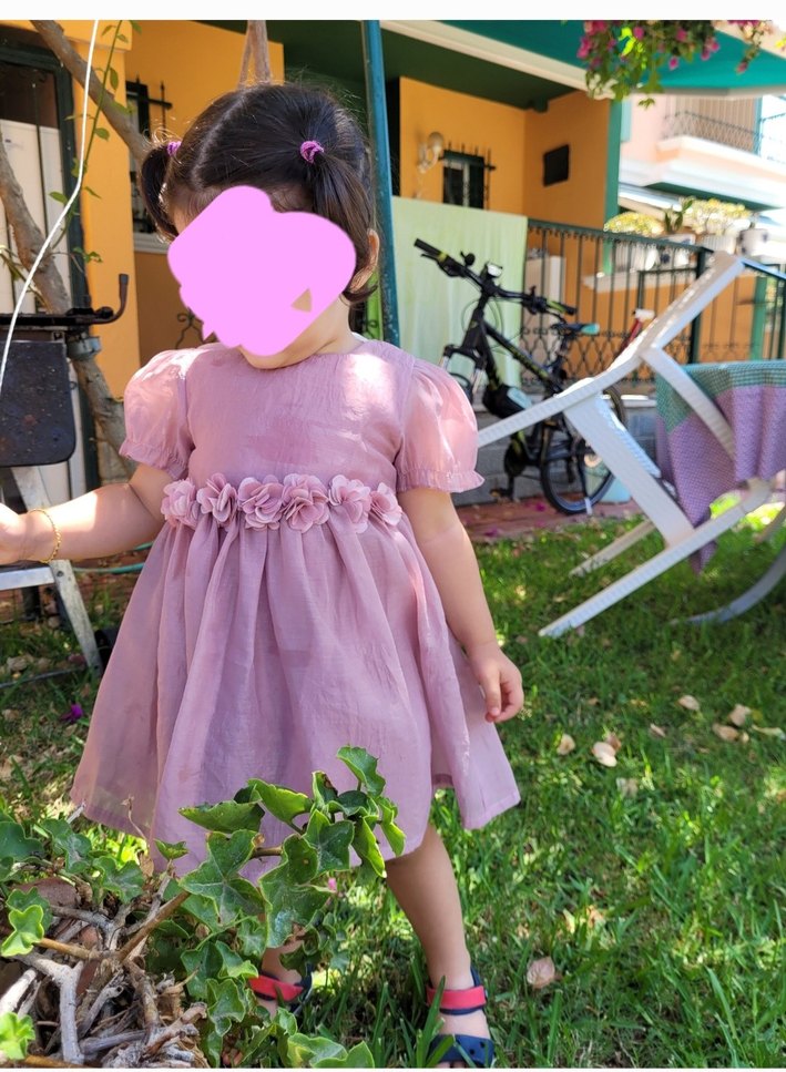 Pembe dogum gunu Kız Elbisesi - Görsel 2