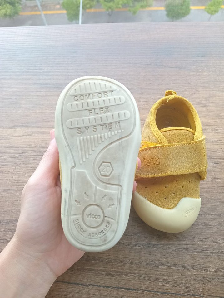 Sarı İlk Adım Kız Çocuk Ayakkabısı vicco - Görsel 2
