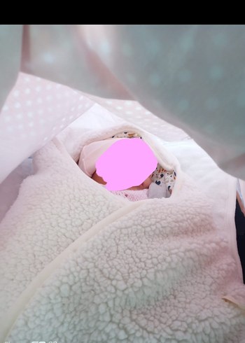 Beyaz Bebek kundagi, hastane çıkışı,battaniye - Görsel 9