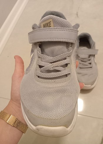 Nike Gri Spor Ayakkabı Velcro - Görsel 6