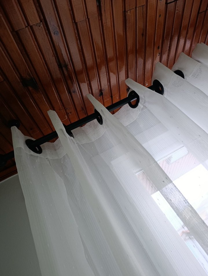 Beyaz Düz Tül Perde  4 perde özel dikim - Görsel 2