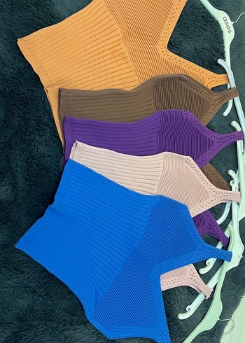 Örgü kadın yazlık crop tarzında