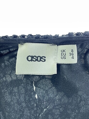 36 Beden siyah Renk Asos Kısa Elbise %70 İndirimli.