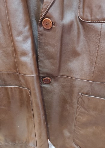 Pierre Cardin Kahverengi Erkek Deri Ceket - Görsel 4