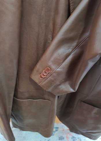 Pierre Cardin Kahverengi Erkek Deri Ceket - Görsel 11