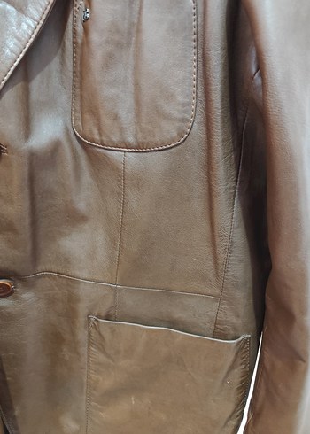 Pierre Cardin Kahverengi Erkek Deri Ceket - Görsel 6