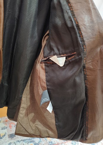 Pierre Cardin Kahverengi Erkek Deri Ceket - Görsel 12