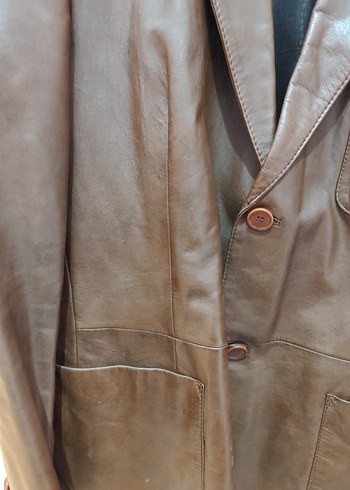 Pierre Cardin Kahverengi Erkek Deri Ceket - Görsel 5