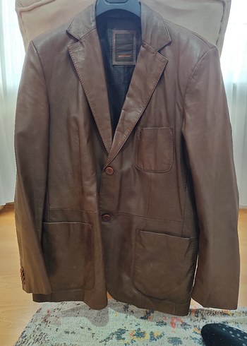 Pierre Cardin Kahverengi Erkek Deri Ceket - Görsel 2