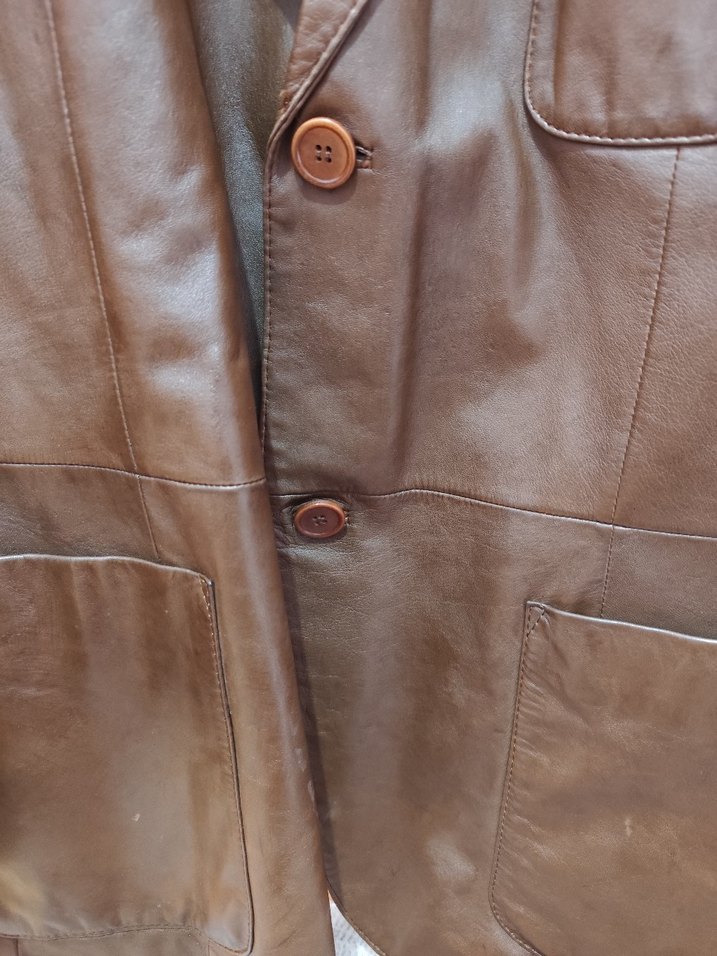 Pierre Cardin Kahverengi Erkek Deri Ceket - Görsel 4