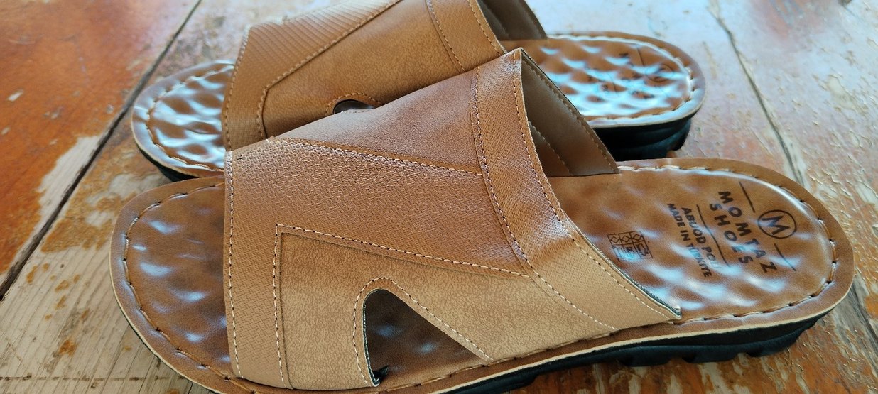 Bej Erkek Terlik - Görsel 3