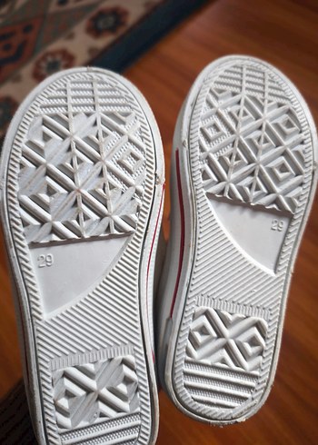 Çocuk Beyaz Bağcıklı Spor Ayakkabı - Görsel 2