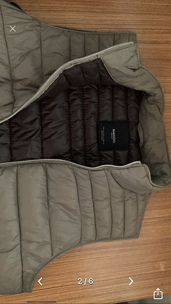 Mango mango kadın tüy dolgulu kapitone anorak bej yelek