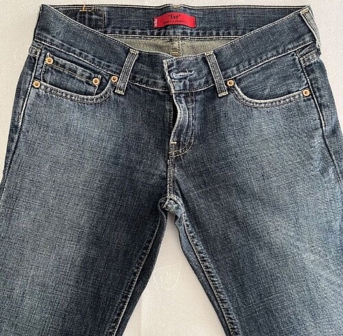 y2k vintage orijinal düşük bel levis eve jean