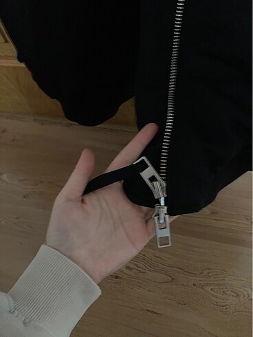 36 Beden siyah Renk Zara siyah bomber ceket