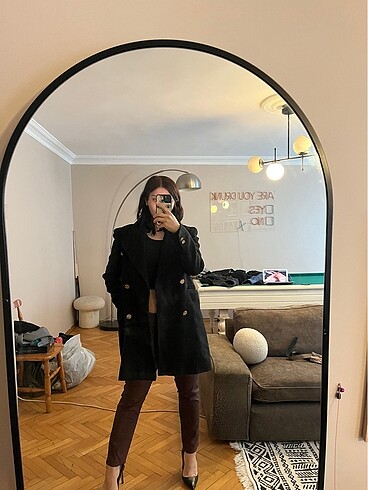 m Beden siyah Renk Stradivarius kaban