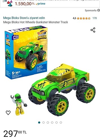 Beden HOTWHEELS LEGO CANAVAR KAMYON