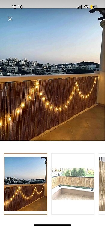 Bambu Balkon Çiti