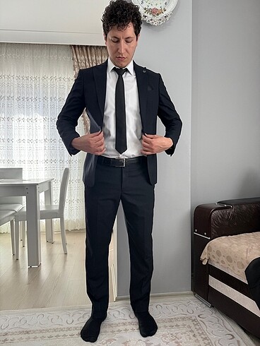48 Beden lacivert Renk Takım elbise