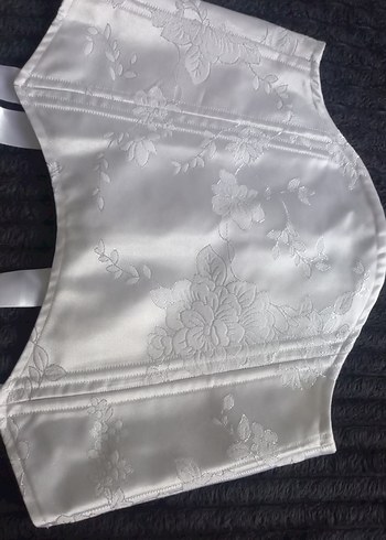 Diğer Beyaz Saten Strappy Kadın Büstiyer, gelin korsesi