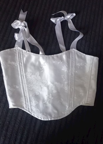 universal Beden beyaz Renk Beyaz Saten Strappy Kadın Büstiyer, gelin korsesi