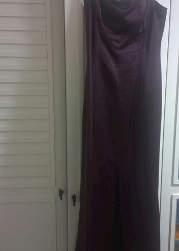 Bordo Straplez Midi Elbise
