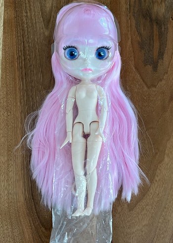 Pastel Pembe Saçlı Blythe doll Bebek yeni