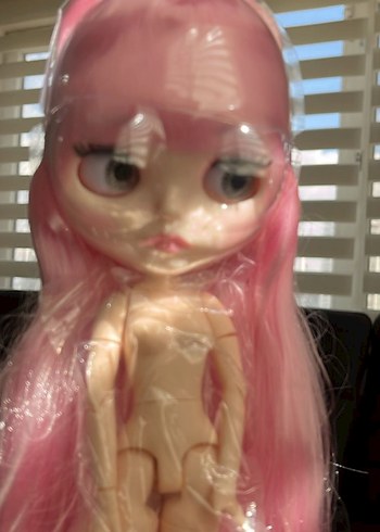 Monster High Pastel Pembe Saçlı Blythe doll Bebek yeni