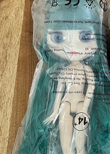  Beden Yeşil Saçlı Blythe doll Bebek yeni mate face