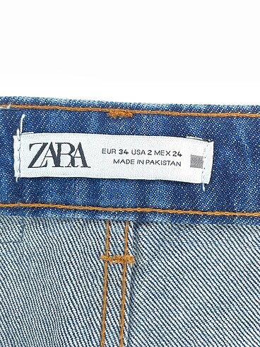 34 Beden lacivert Renk Zara Jean / Kot %70 İndirimli.