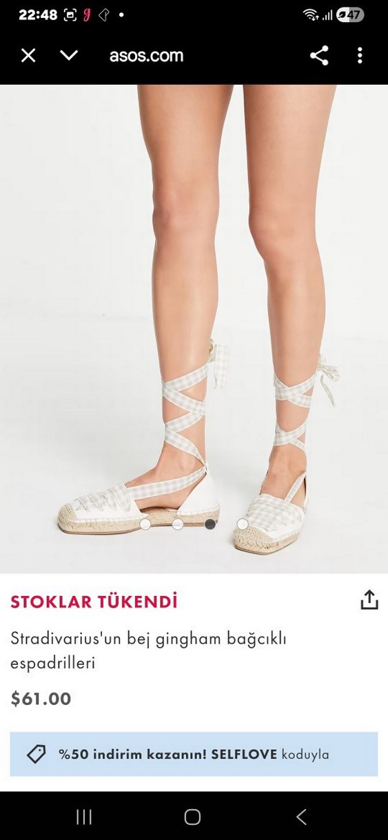 stradivarius sandalet 36 numara - Görsel 3