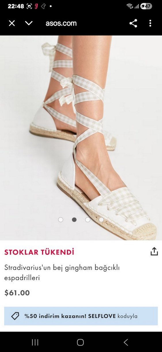 stradivarius sandalet 36 numara - Görsel 2