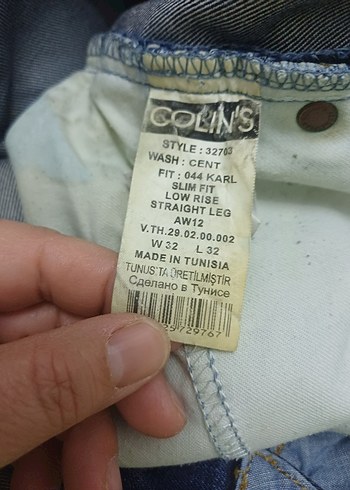 44 beden colins kot pantalon - Görsel 6