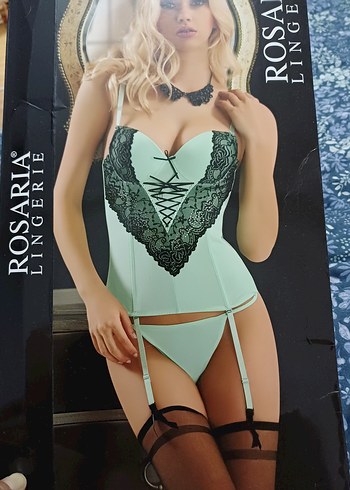 Nakışlı Yeşil  Korsesi - Görsel 5