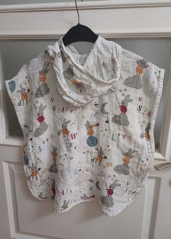 kapsonlu Müslin kumaş bornoz - Görsel 2