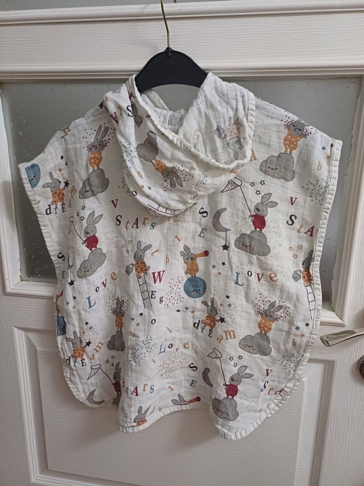 kapsonlu Müslin kumaş bornoz - Görsel 2