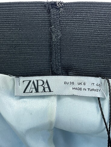 36 Beden mavi Renk Zara Midi Etek %70 İndirimli.