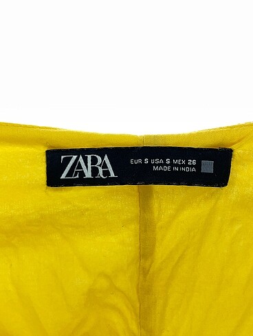 s Beden sarı Renk Zara Mini Elbise %70 İndirimli.