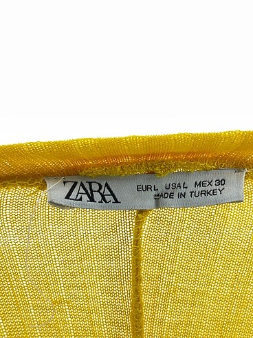 l Beden sarı Renk Zara Uzun Elbise %70 İndirimli.