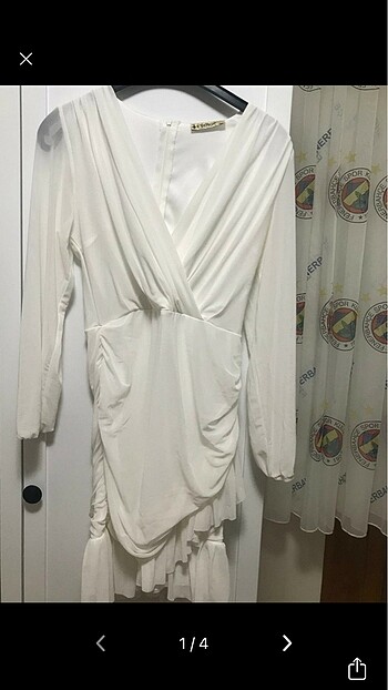 amerikan vintage beyaz kısa elbise