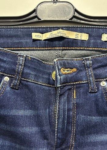 Lacivert Kadın Denim Pantolon - Görsel 2