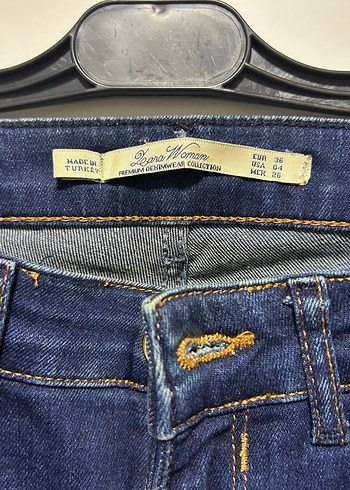 Lacivert Kadın Denim Pantolon - Görsel 3