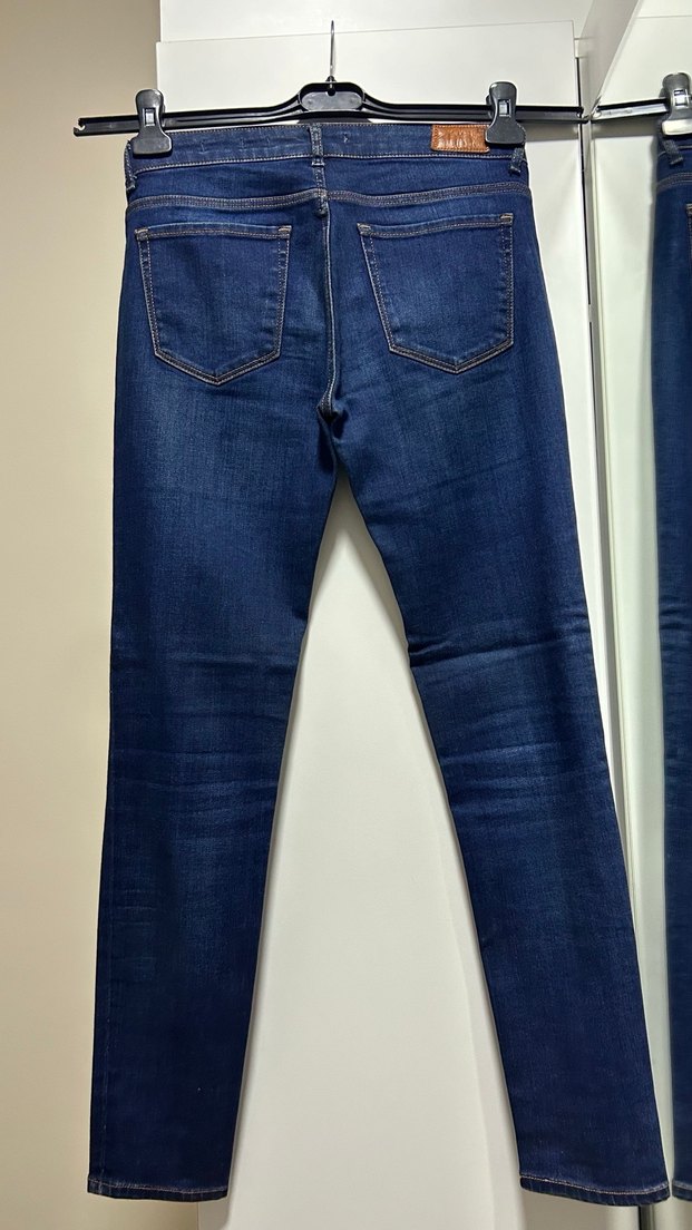 Lacivert Kadın Denim Pantolon - Görsel 4