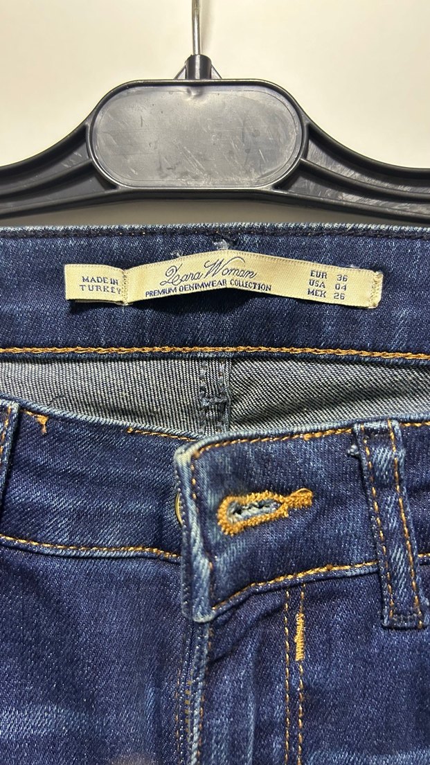 Lacivert Kadın Denim Pantolon - Görsel 3