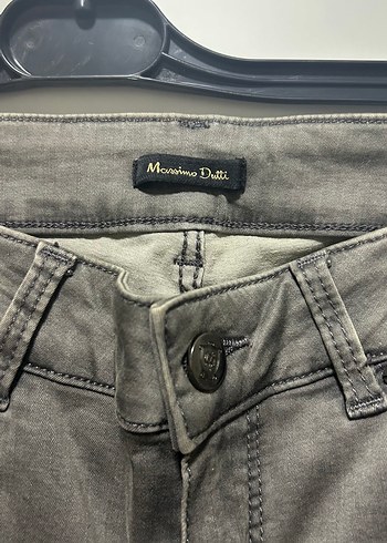 Gri Kadın Denim Pantolon Street Style - Görsel 3