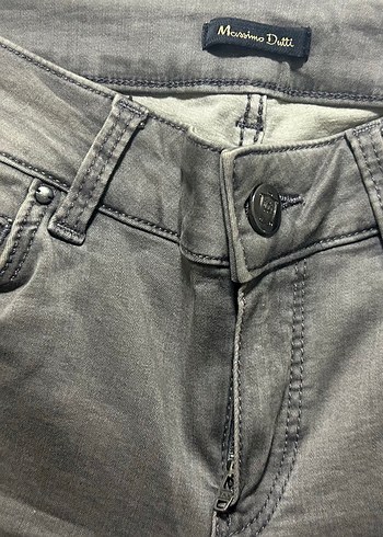 Gri Kadın Denim Pantolon Street Style - Görsel 2