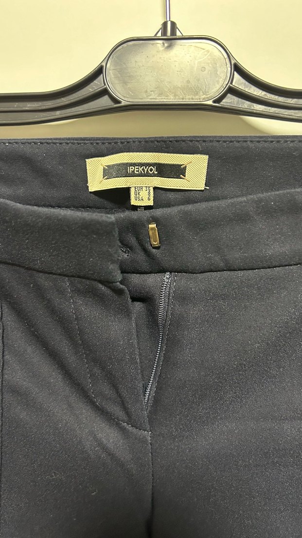 Lacivert Kadın Kumaş Pantolon - Görsel 2